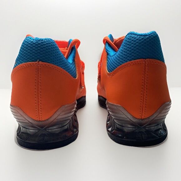 Size 8.5 - Nike Romaleos 2 Low Total Orange Blue Lagoon - Picture 5 of 9